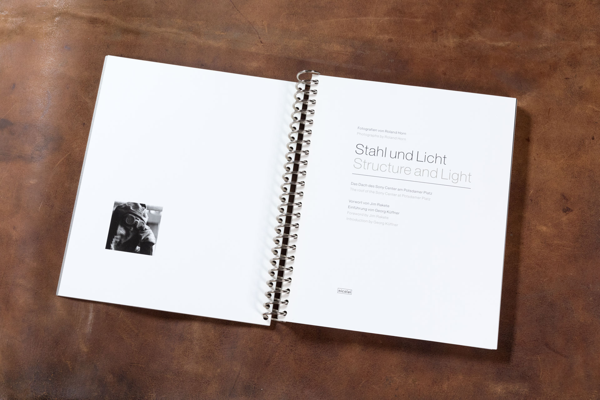 Buchprojekt Stahl und Licht. Limitierte Vorzugsausgabe in Edelstahlplatten